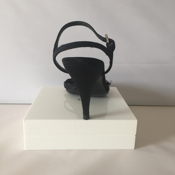 Prada Suede Heels. Black Gold & Silver Fabric 38 - Picture 4 of 7